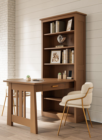 Freemont Mission Bookcase Desk