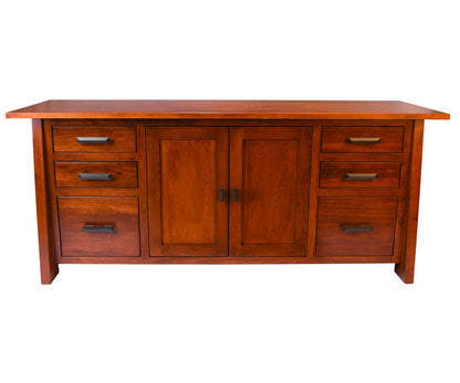 Freemont Mission 6 Drawer 2 Door Credenza