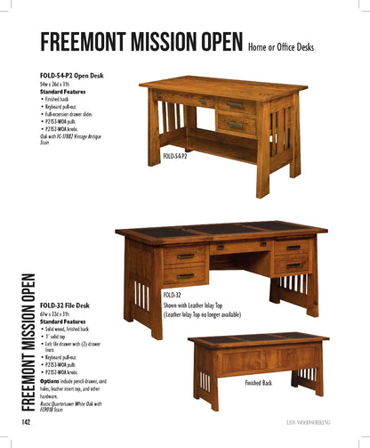 Freemont Mission 67" File Desk