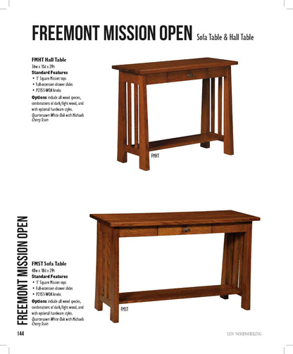Freemont Mission Open 48" Sofa table