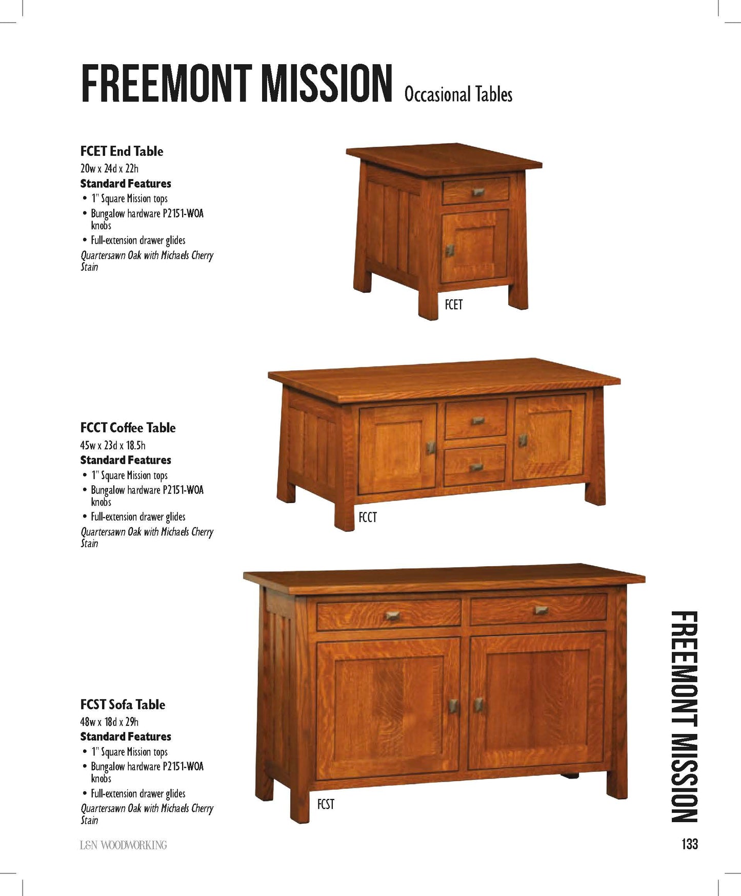 Freemont Mission Sofa Table