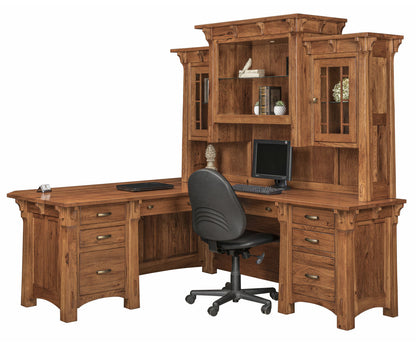 Manitoba Corner Desk & Hutch