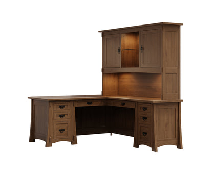 Modesto Corner Desk & Hutch