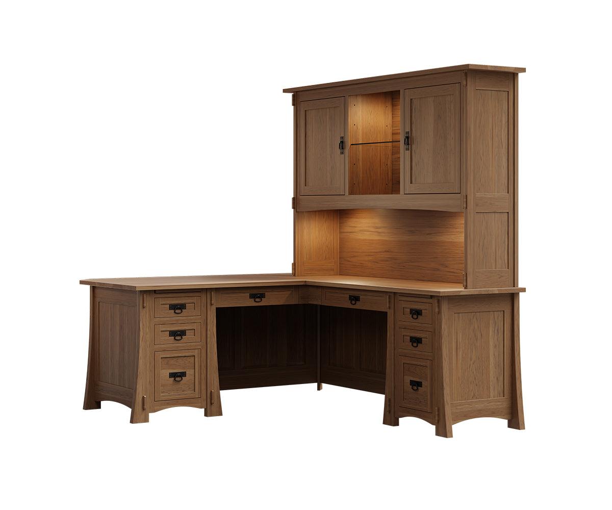 Modesto Corner Desk & Hutch