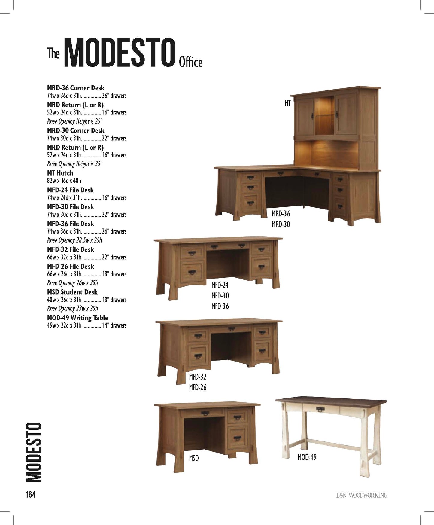 Modesto 74" File Desk