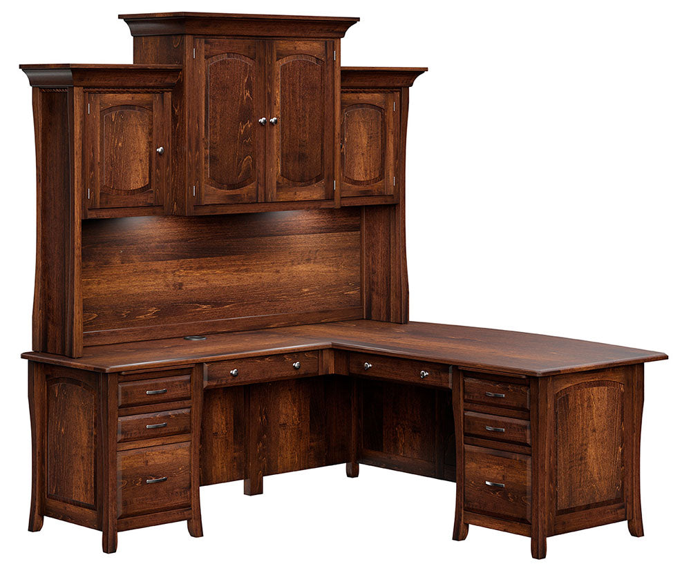 Berkley L Desk With Hutch