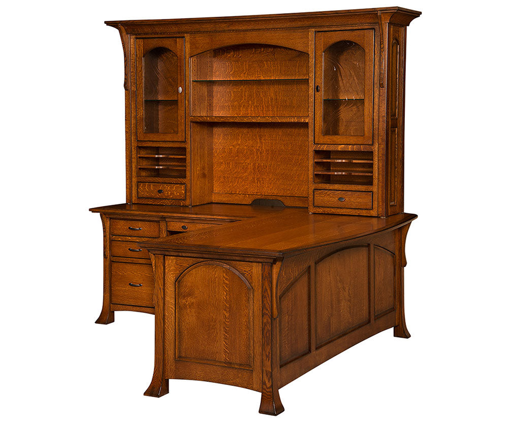 Breckenridge L Desk With Hutch
