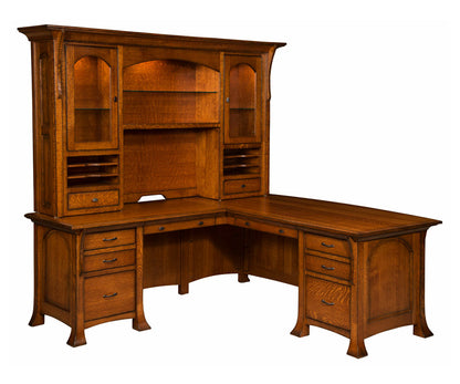 Breckenridge L Desk With Hutch