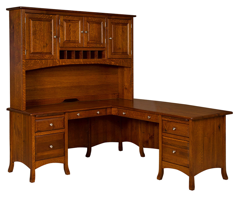Carlisle L Desk With Hutch