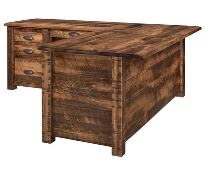 El Paso L Desk With Hutch
