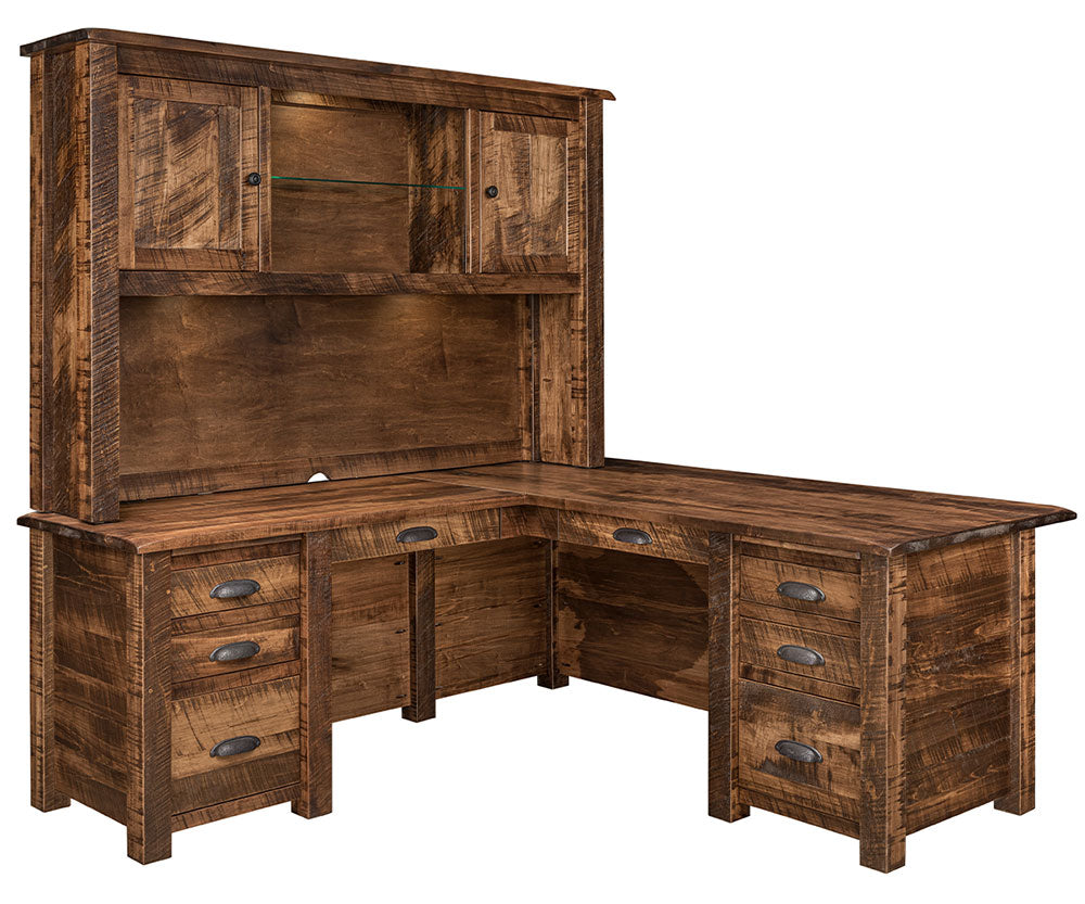 El Paso L Desk With Hutch