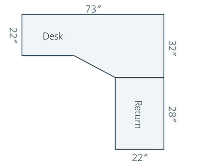 Ensinada L Desk With Hutch