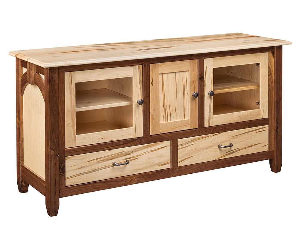 Kensing 2 Drawer 3 Door Media Console – Amish Traditions