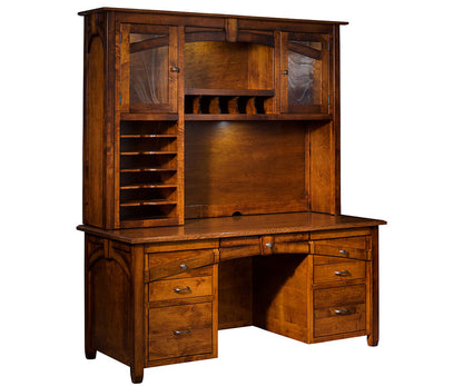 Kensing Wall Desk With Hutch