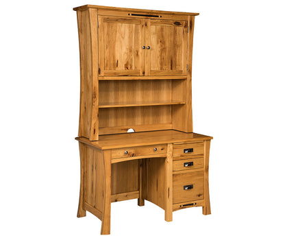 Arts & Crafts Pedestal Desk With Hutch