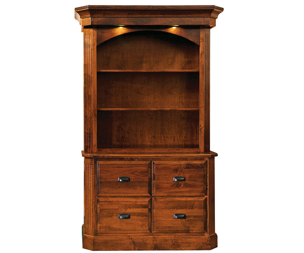 Classic Saturn File Cabinet With Hutch