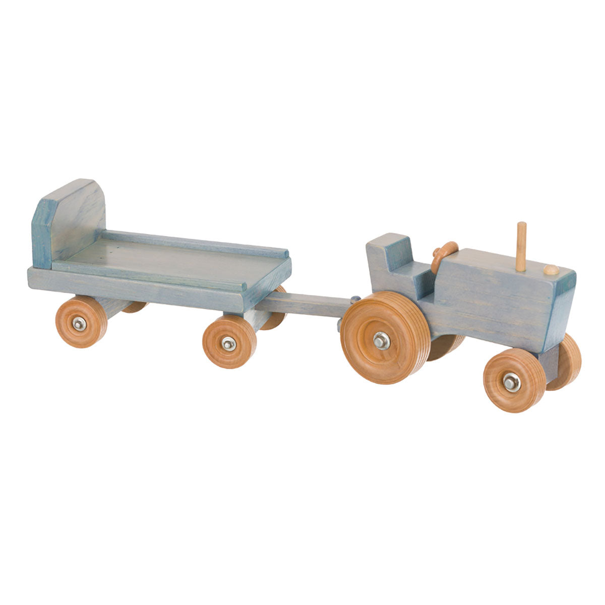 Tractor with Wagon and Hay Bales
