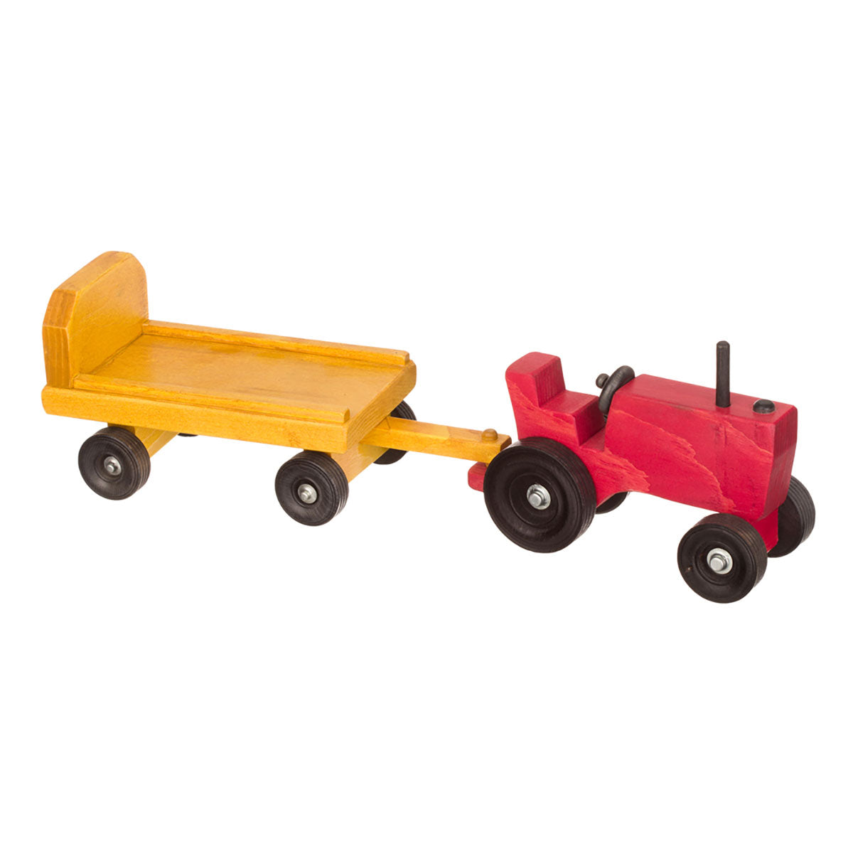 Tractor with Wagon and Hay Bales