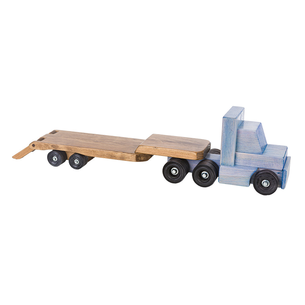 Truck with Low Boy Trailer