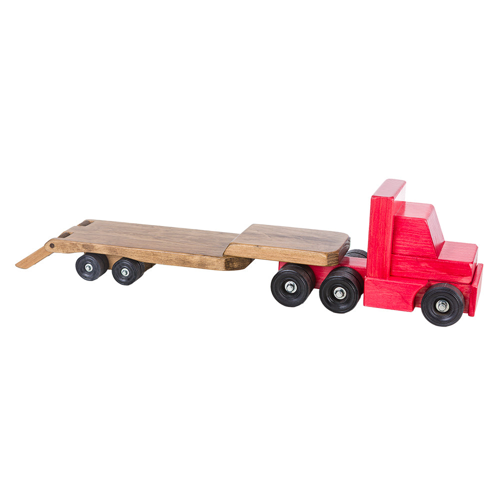 Truck with Low Boy Trailer