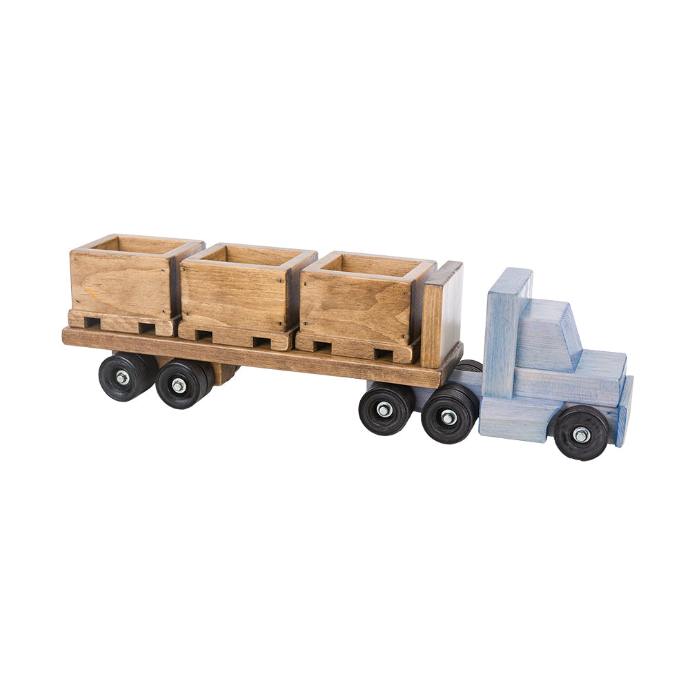 Truck with Skid Trailer and 3 Skids