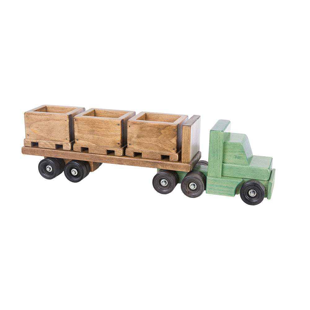 Truck with Skid Trailer and 3 Skids