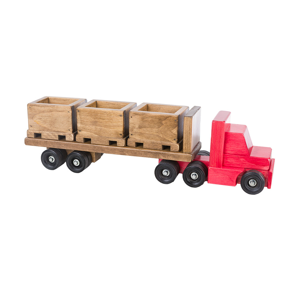 Truck with Skid Trailer and 3 Skids