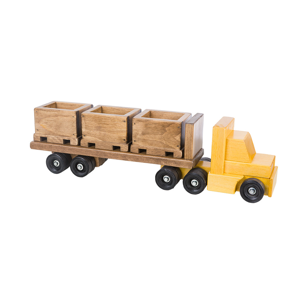 Truck with Skid Trailer and 3 Skids