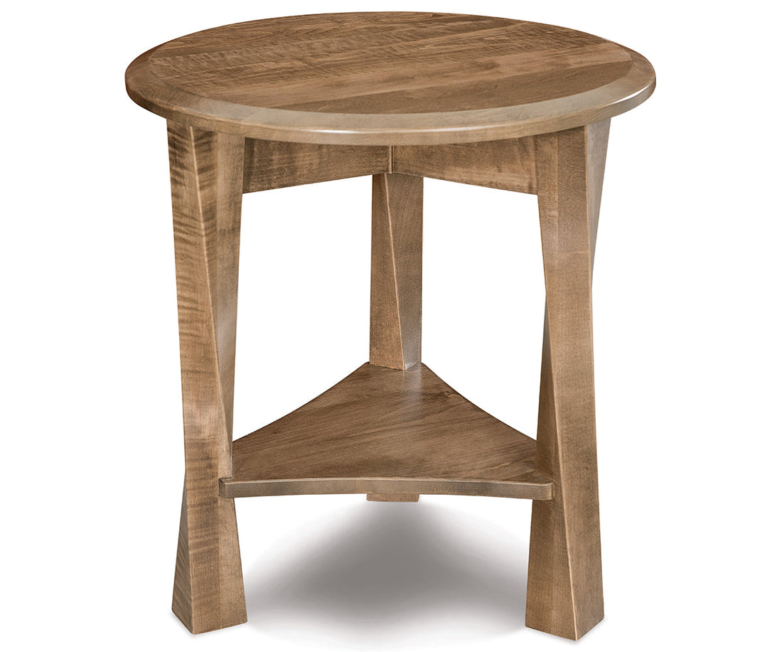 Lexington Arc 22" Round End Table W/Shelf