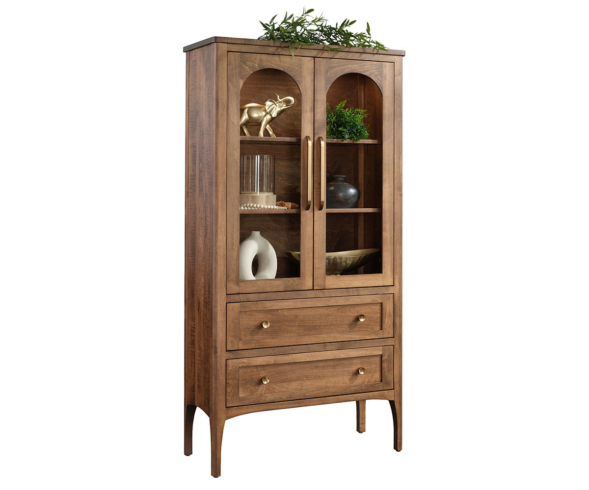 Greyson Display Cabinet 2 Door, 2 Drawer