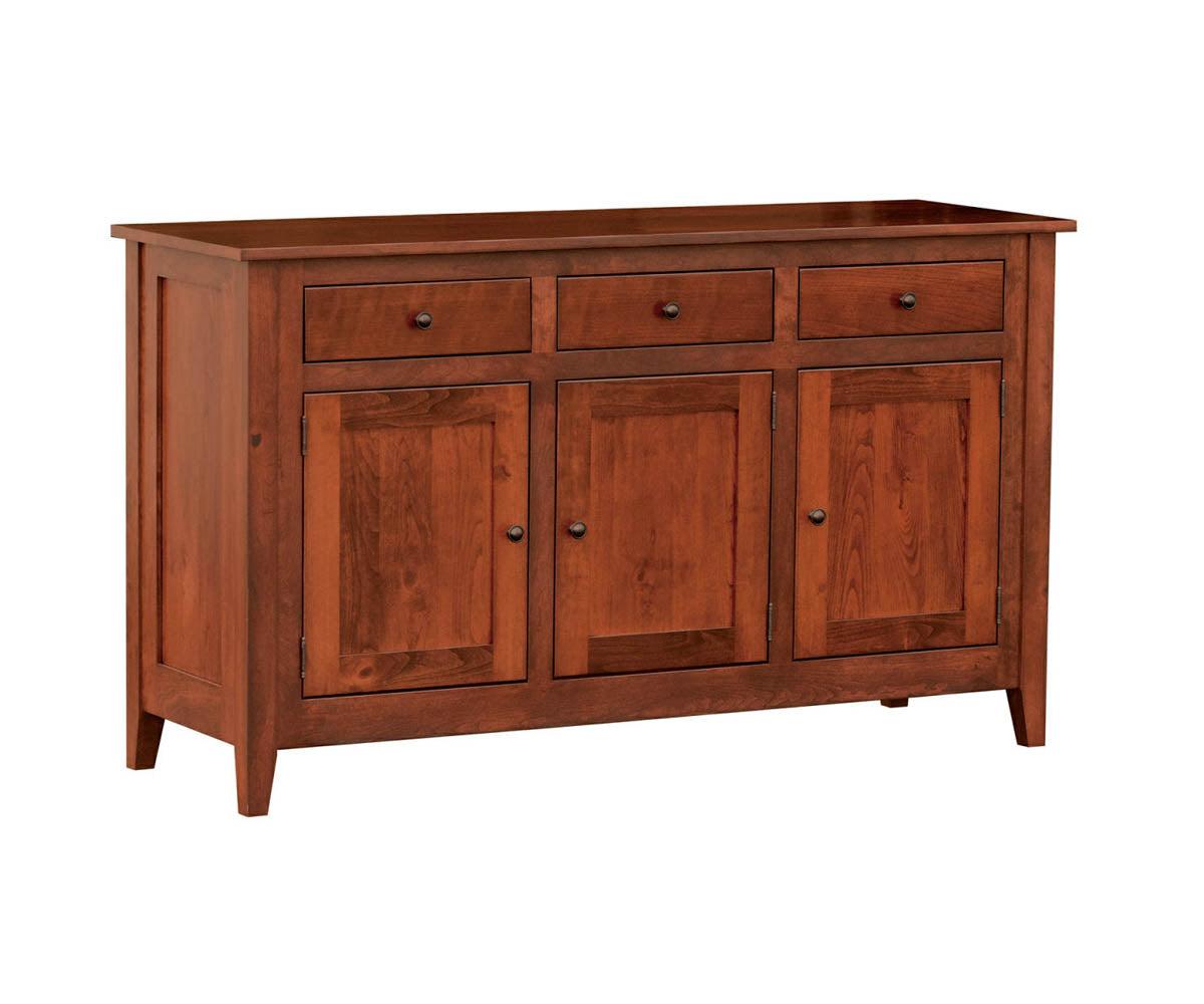 Larkspur  Buffet with Optiona 3 Doorl Hutch