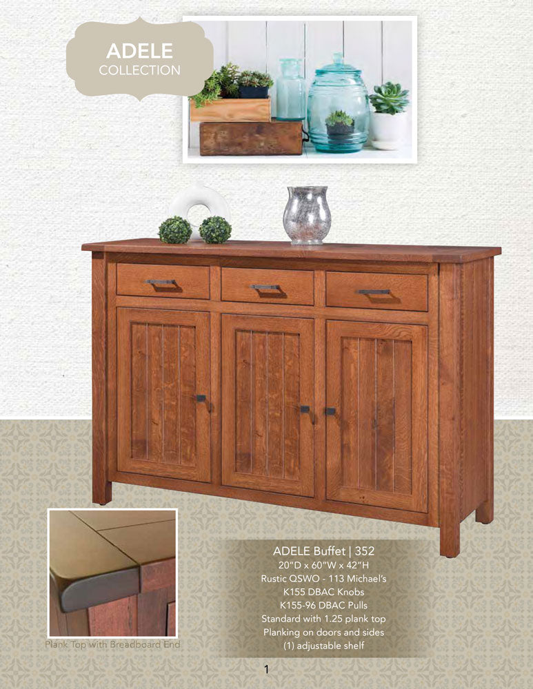 Adele Buffet – 43" W