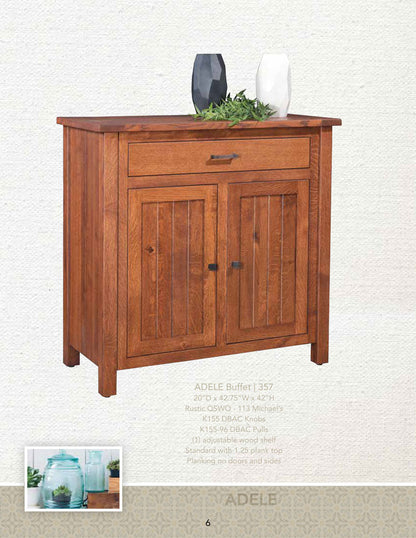 Adele Buffet W/Live Edge Top