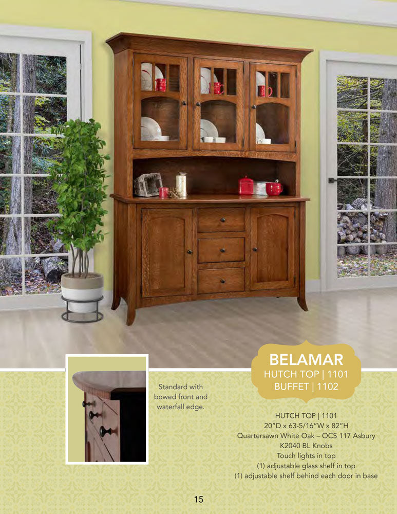 Belamar Buffet With Glass Doors