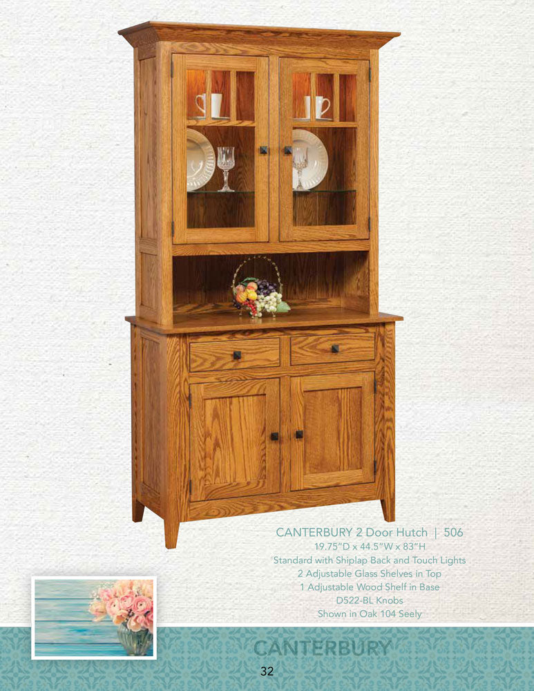 Canterbury 3 Door Hutch