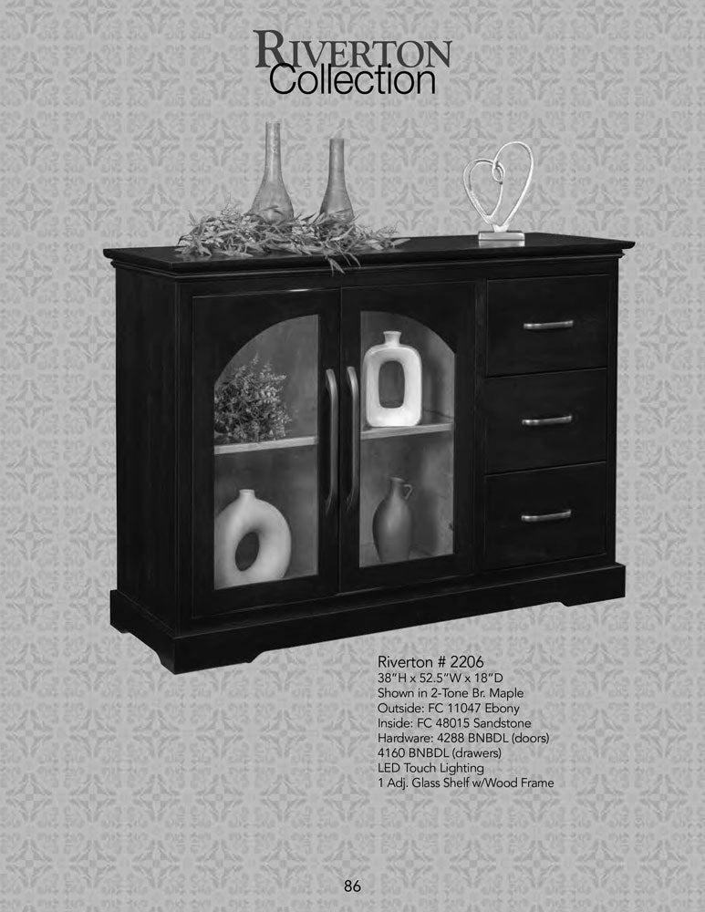 Riverton Buffet 2 Door, 3 Drawer