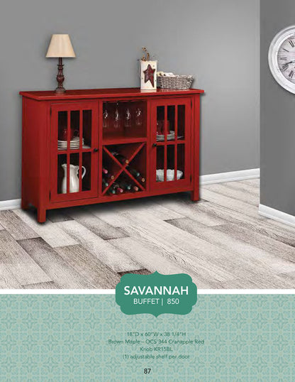 Savannah Buffet 3 Door, 3 Drawer