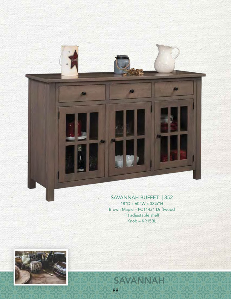 Savannah Buffet 2 Door, 2 Drawer