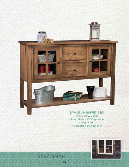 Savannah Buffet 2 Door, 2 Drawer