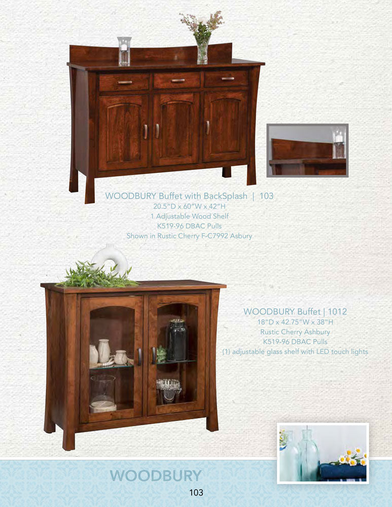 Woodbury Buffet With Backsplash