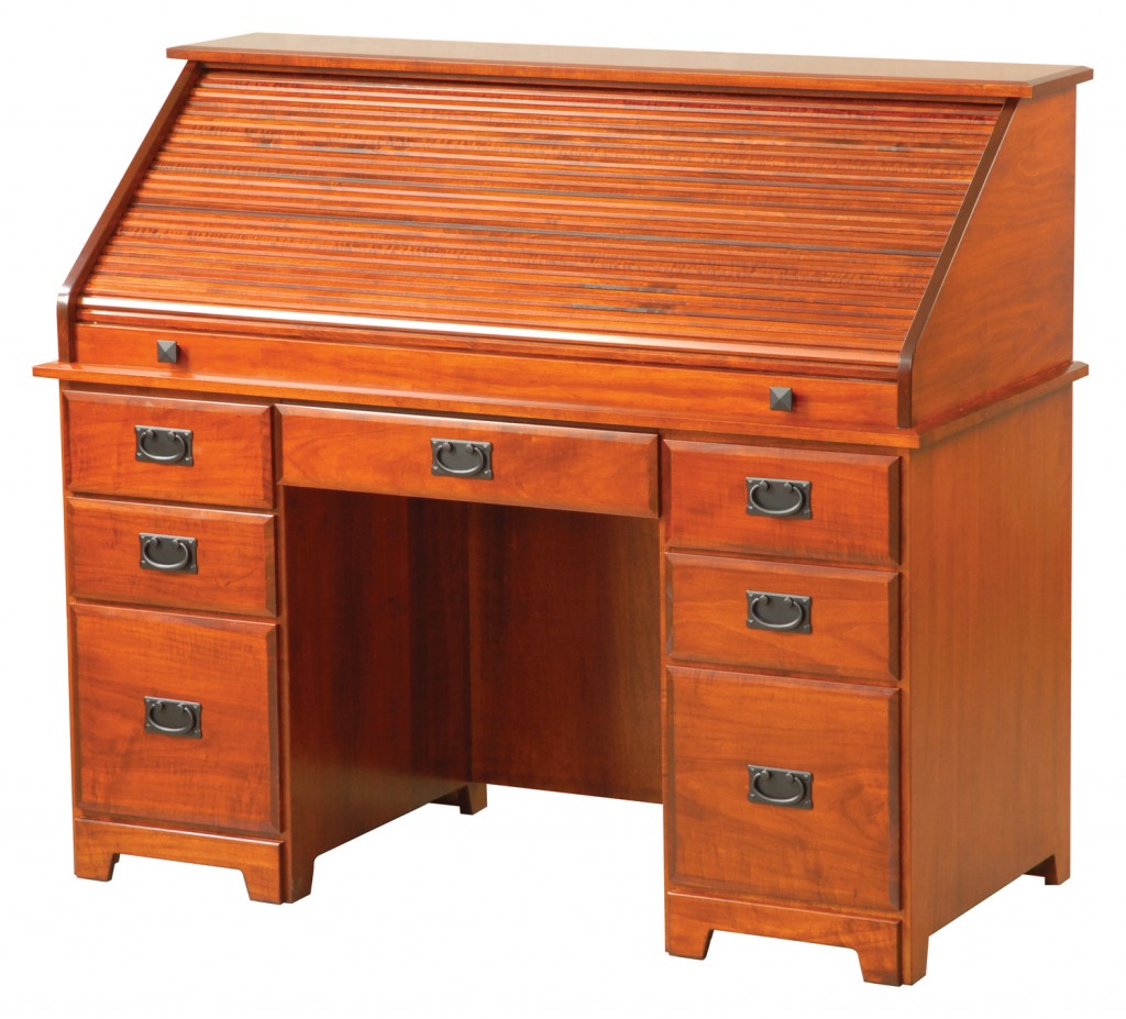 54″ Murphy Computer Rolltop Desk – Amish Traditions