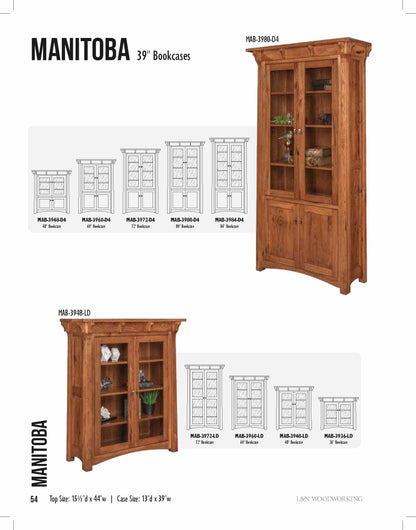 Manitoba 39" Open Bookcase