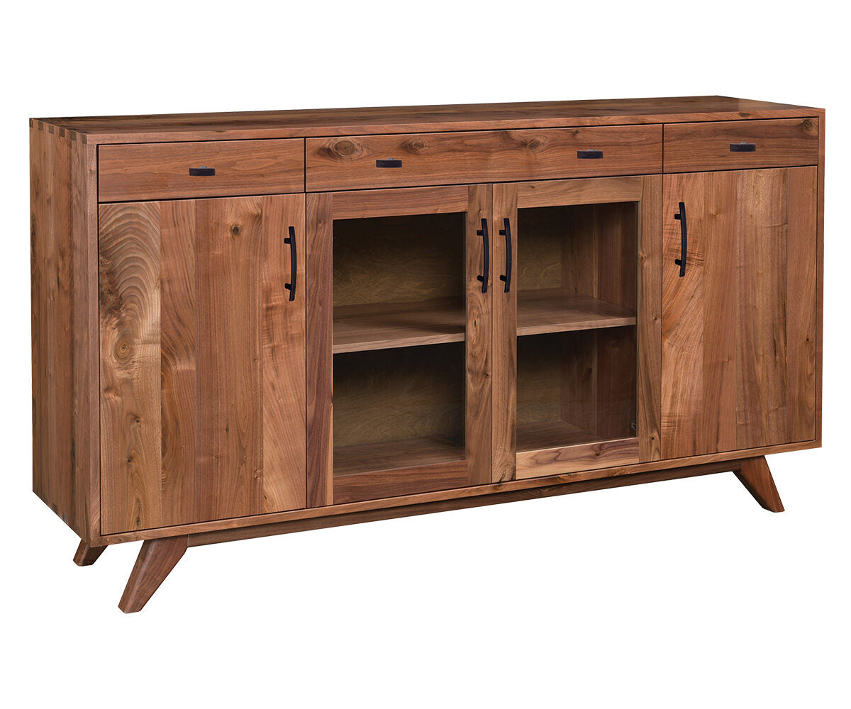 Mid Century Box Joint TV Console