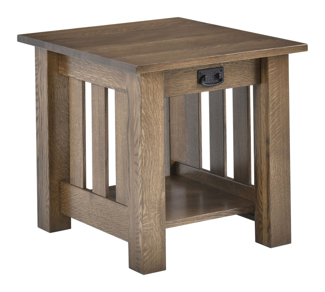 Mission Deluxe End Table with Drawer