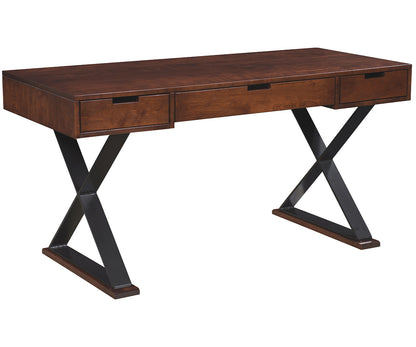 Modern 3 Drawer Desk with X Base