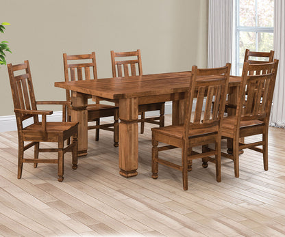 Montreal Estate Saw-Marked Farmhouse Table