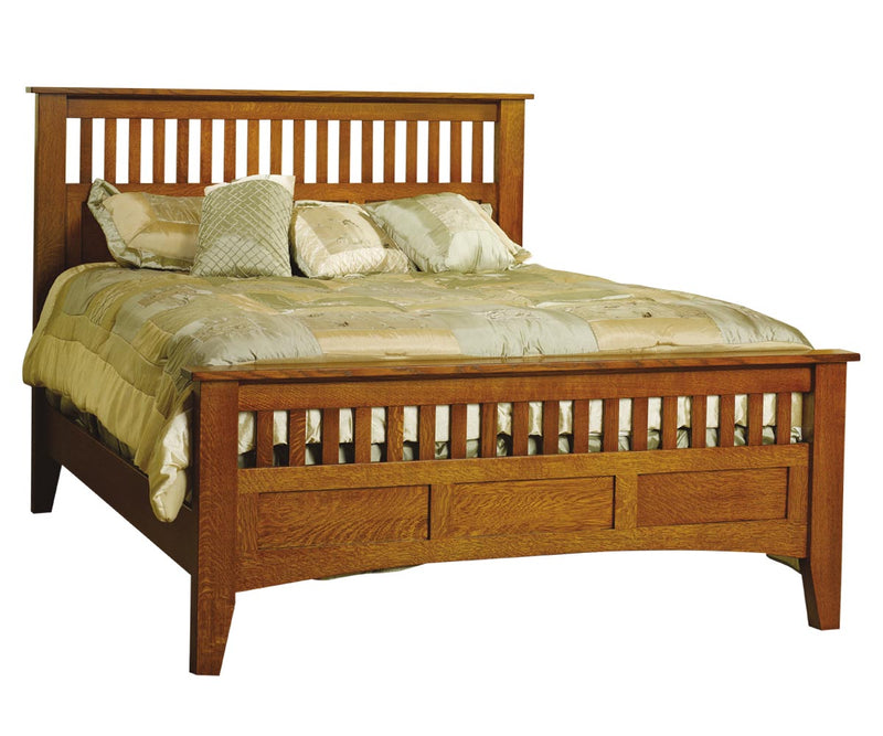 Antique Mission Bed with Regular Footboard