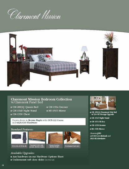 Claremont Mission Bedroom Set