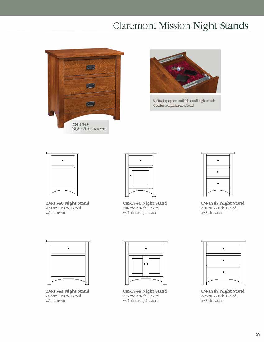 Claremont Mission Bedroom Set