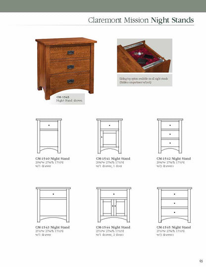 Claremont Mission Bedroom Set